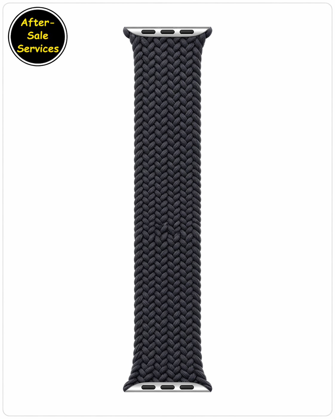 Black braided Apple Watch strap
