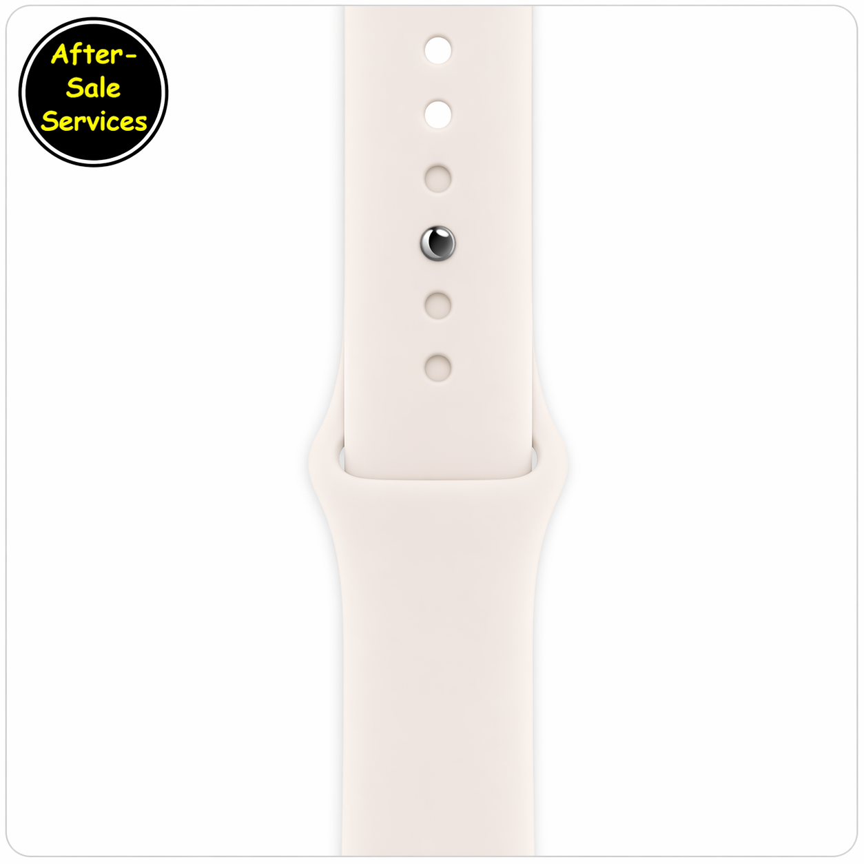 Cream Apple Watch sport band